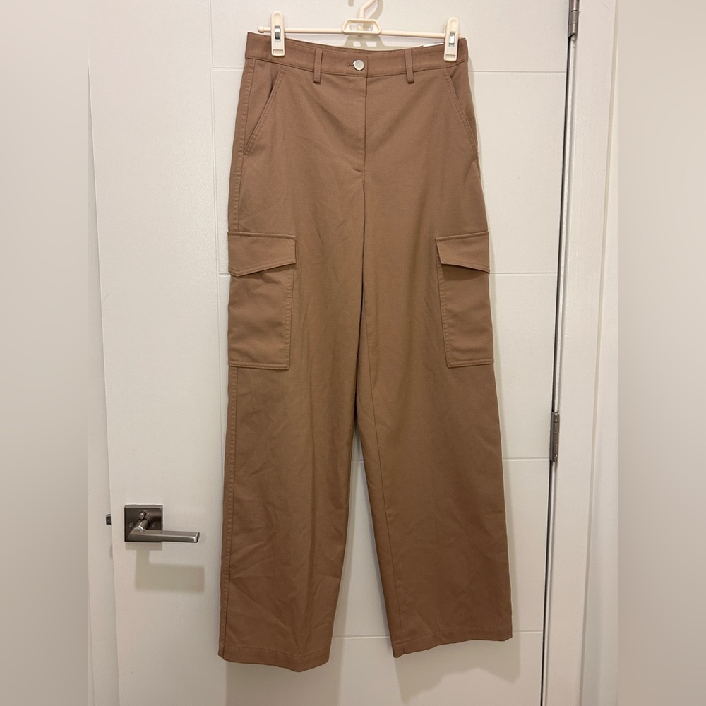 Theory Women's Brown Cargo Trousers